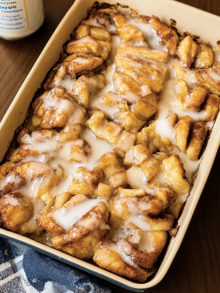 2 Ingredient Apple Cinnamon Roll Bake