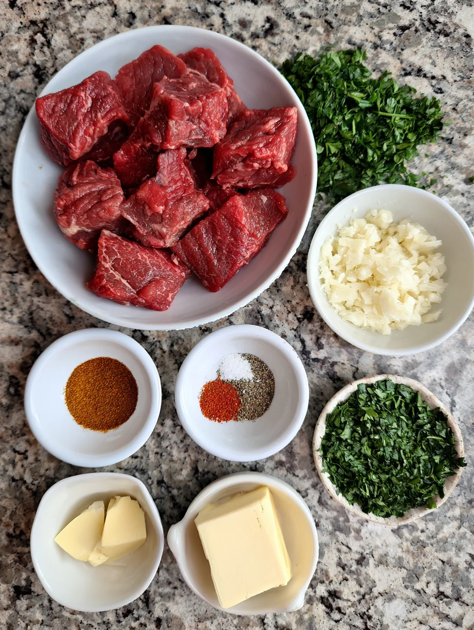 Air Fryer Garlic Butter Steak Bites