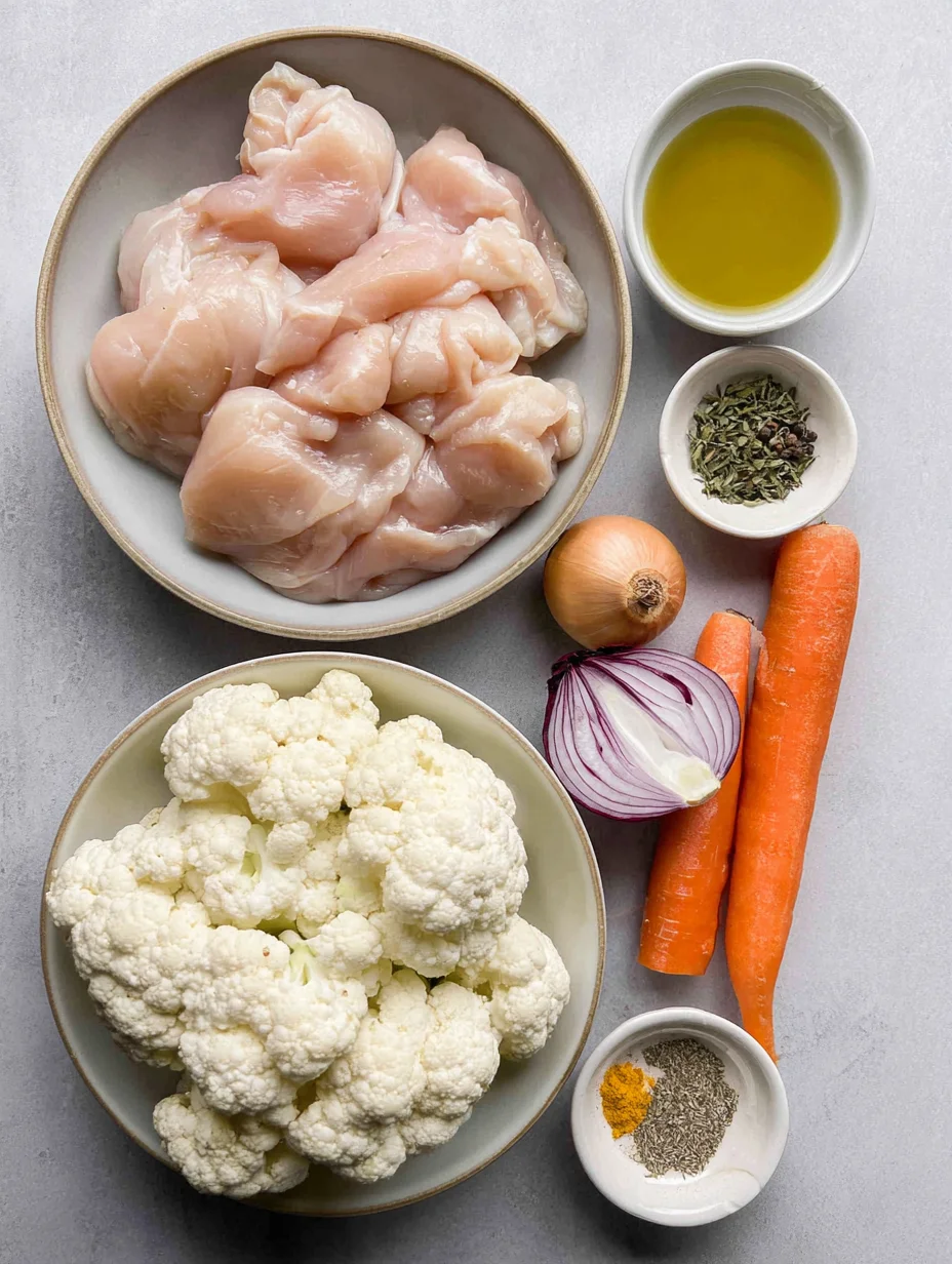 Anti-Inflammatory Cauliflower Chicken Soup