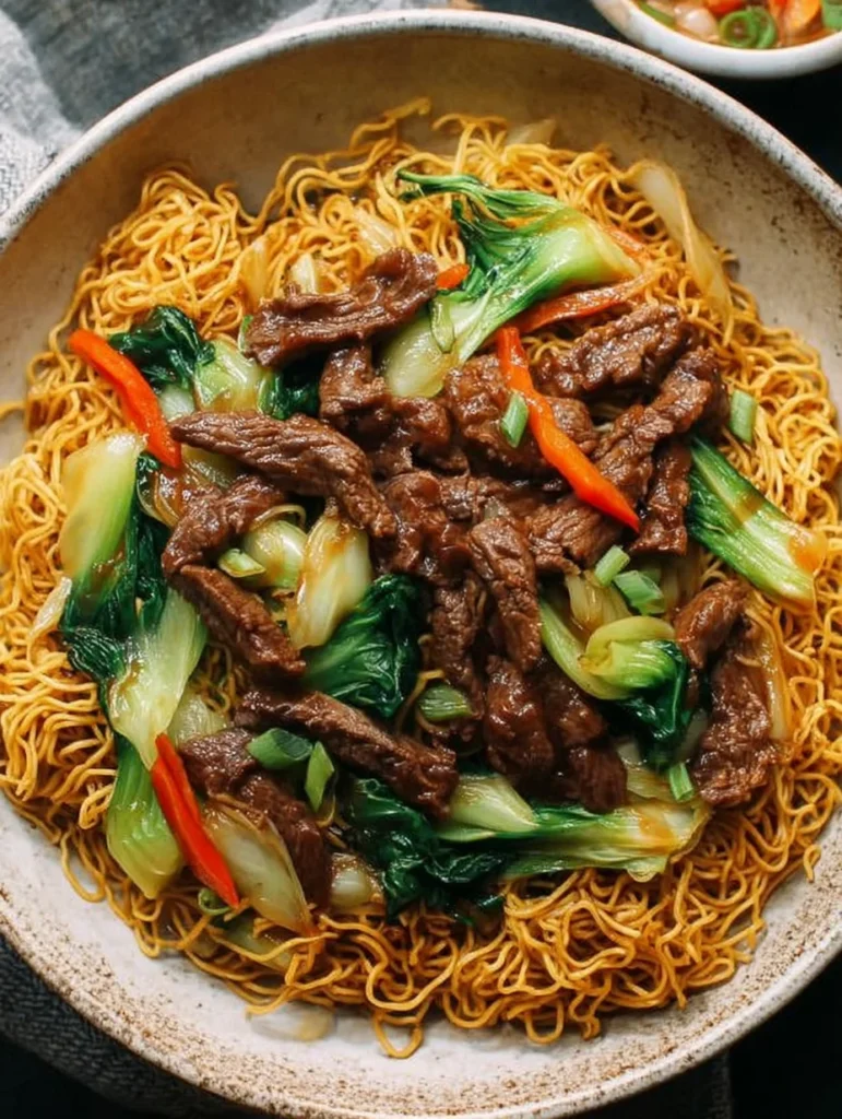 Beef Pan-Fried Noodles