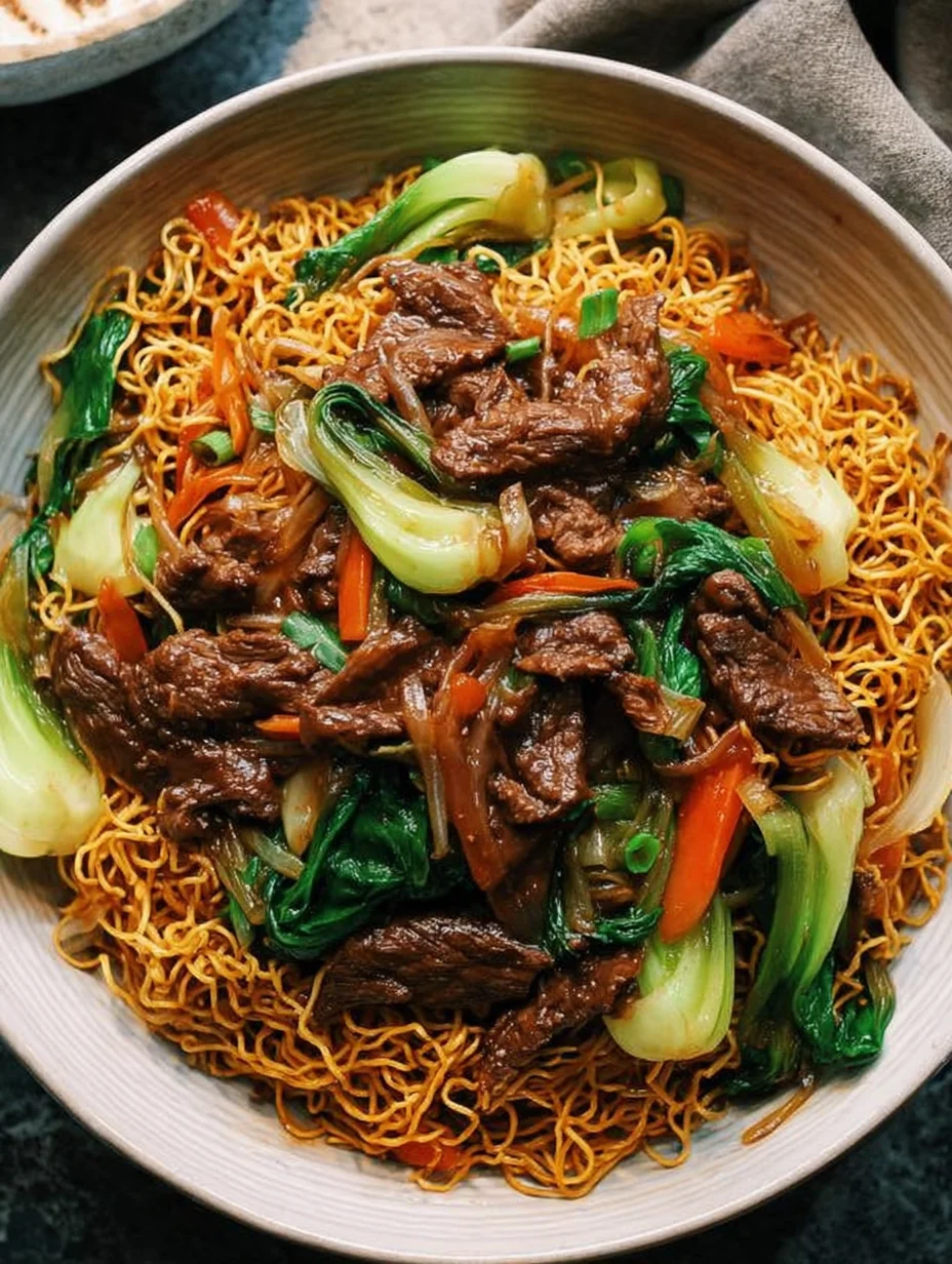 Beef Pan-Fried Noodles
