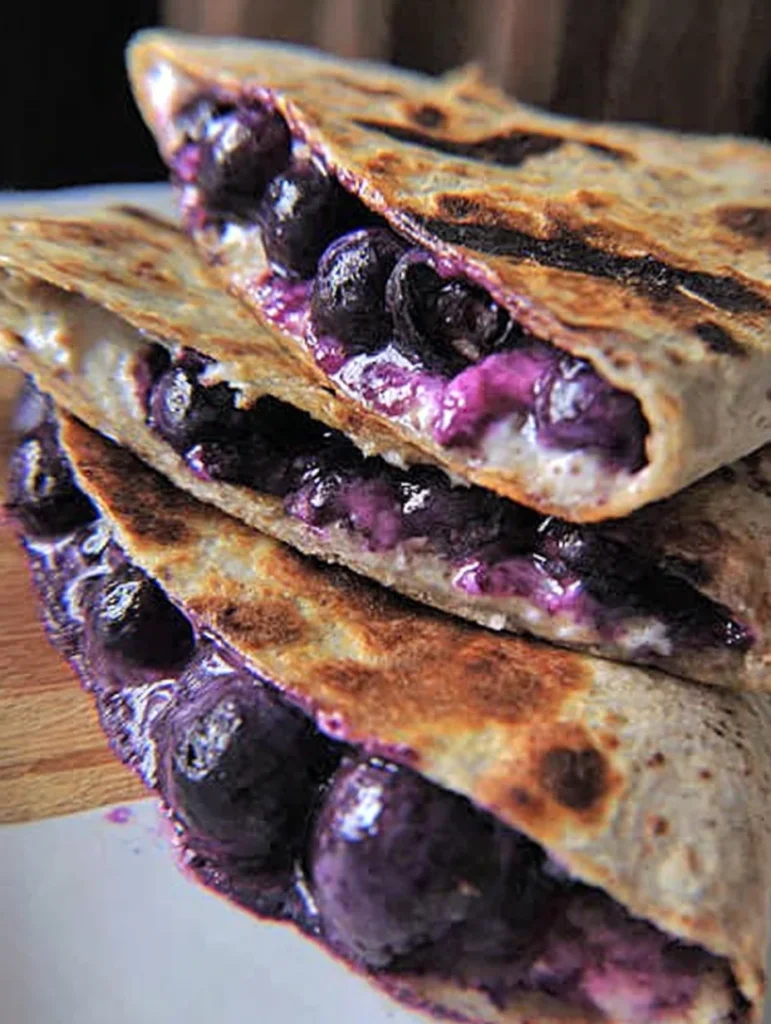 Blueberry Breakfast Quesadilla