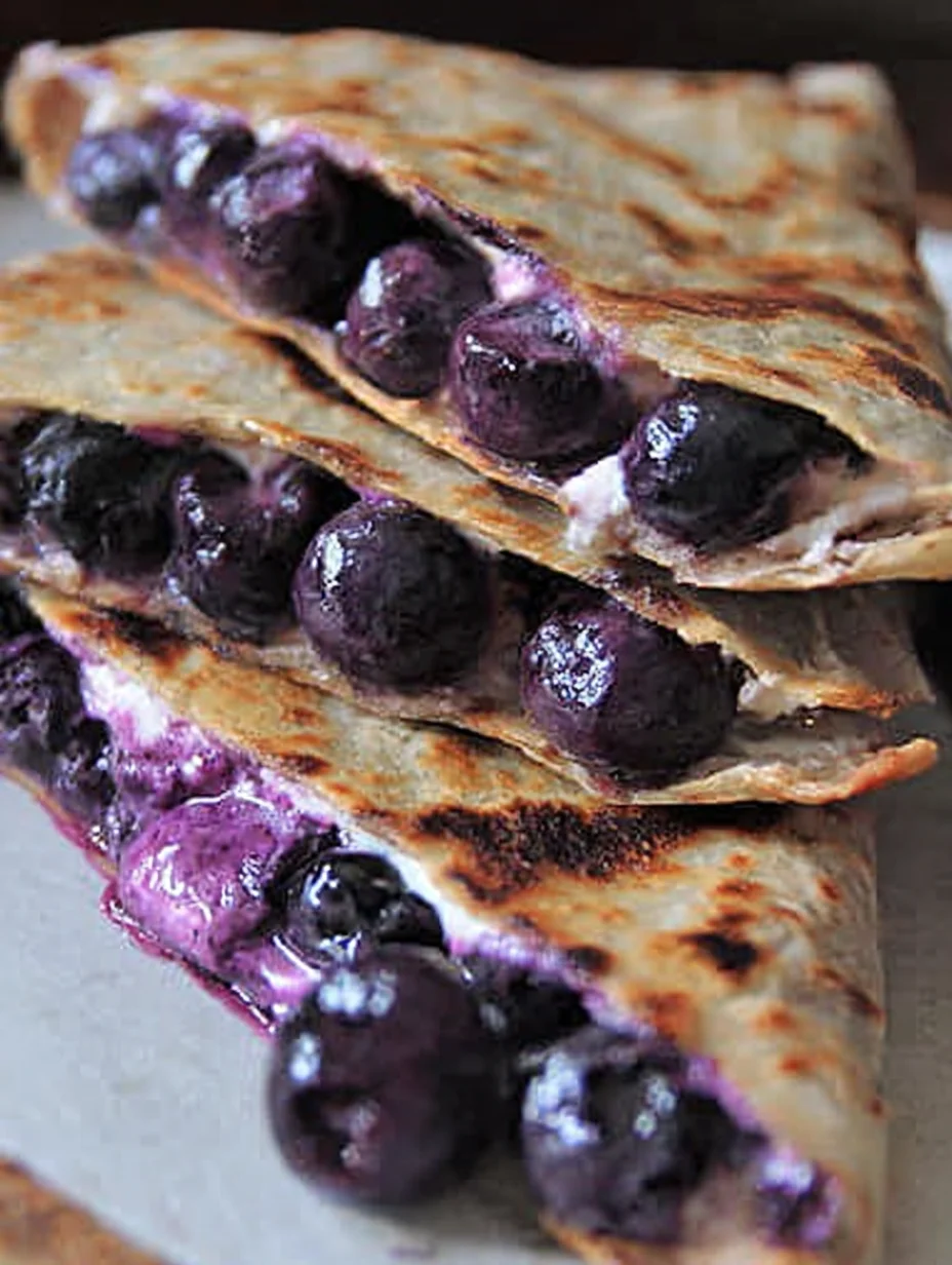 Blueberry Breakfast Quesadilla