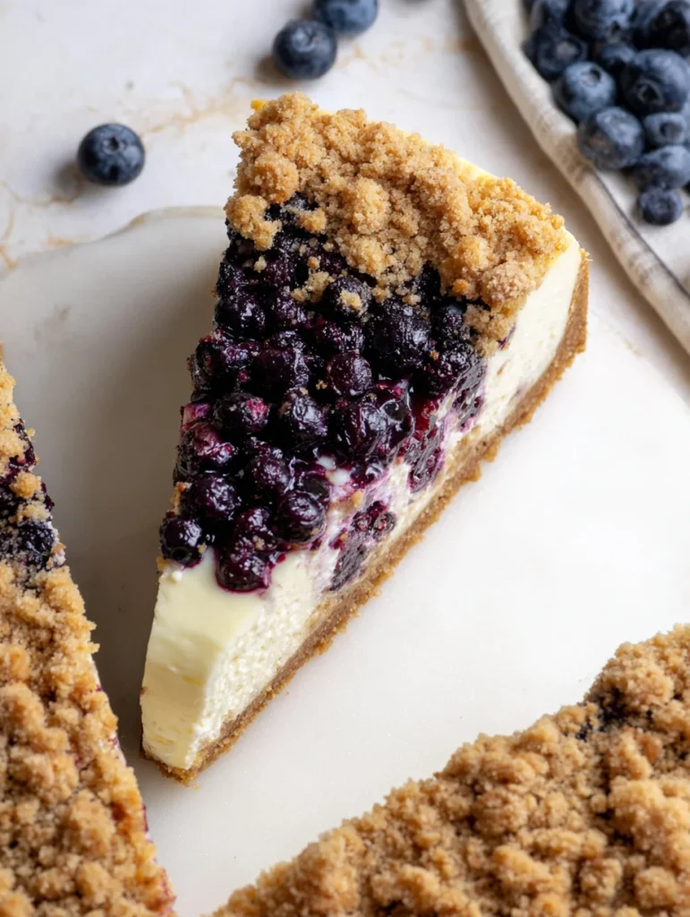 Blueberry Crumble Cheesecake