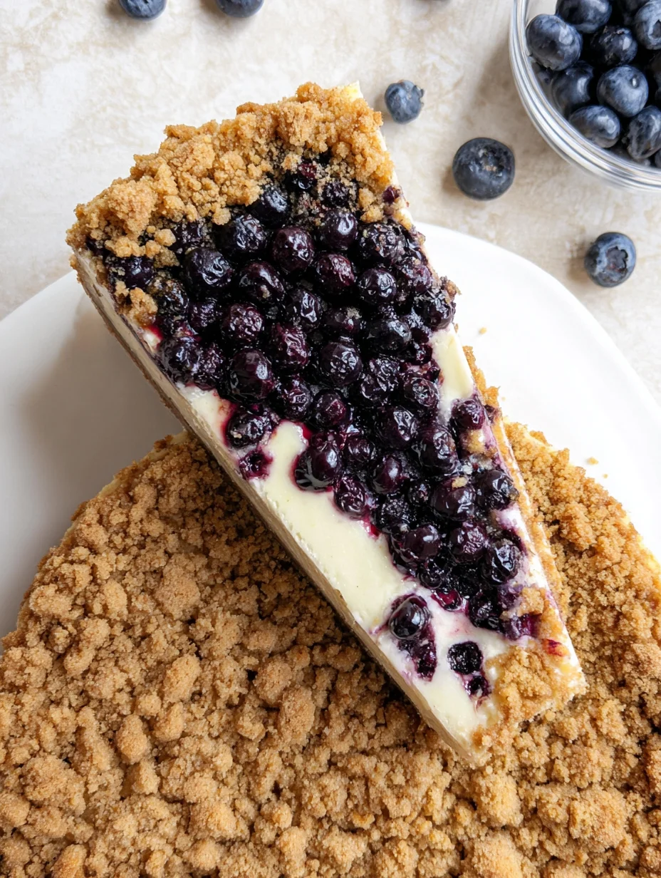 Blueberry Crumble Cheesecake
