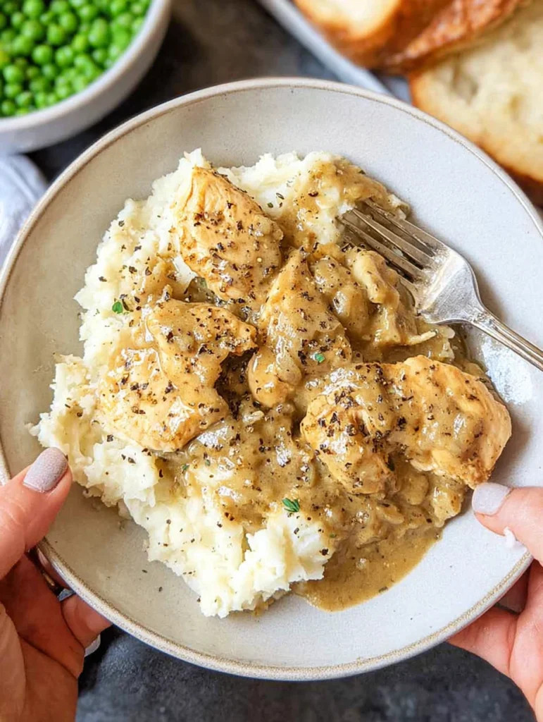 Chicken and Gravy (over mashed potatoes)