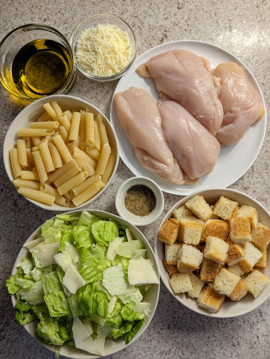 Chicken Caesar Pasta Salad