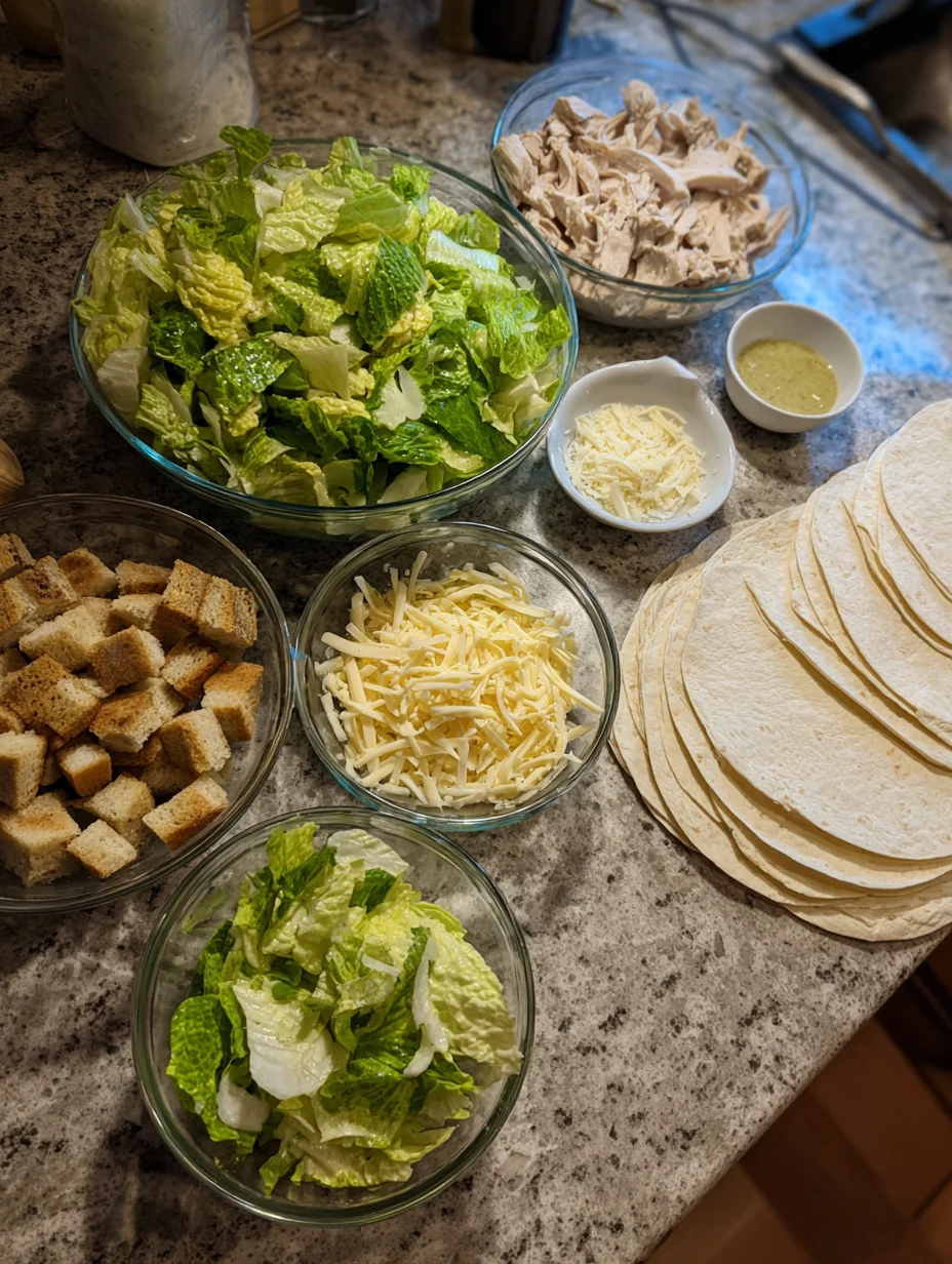 Chicken Caesar Wraps
