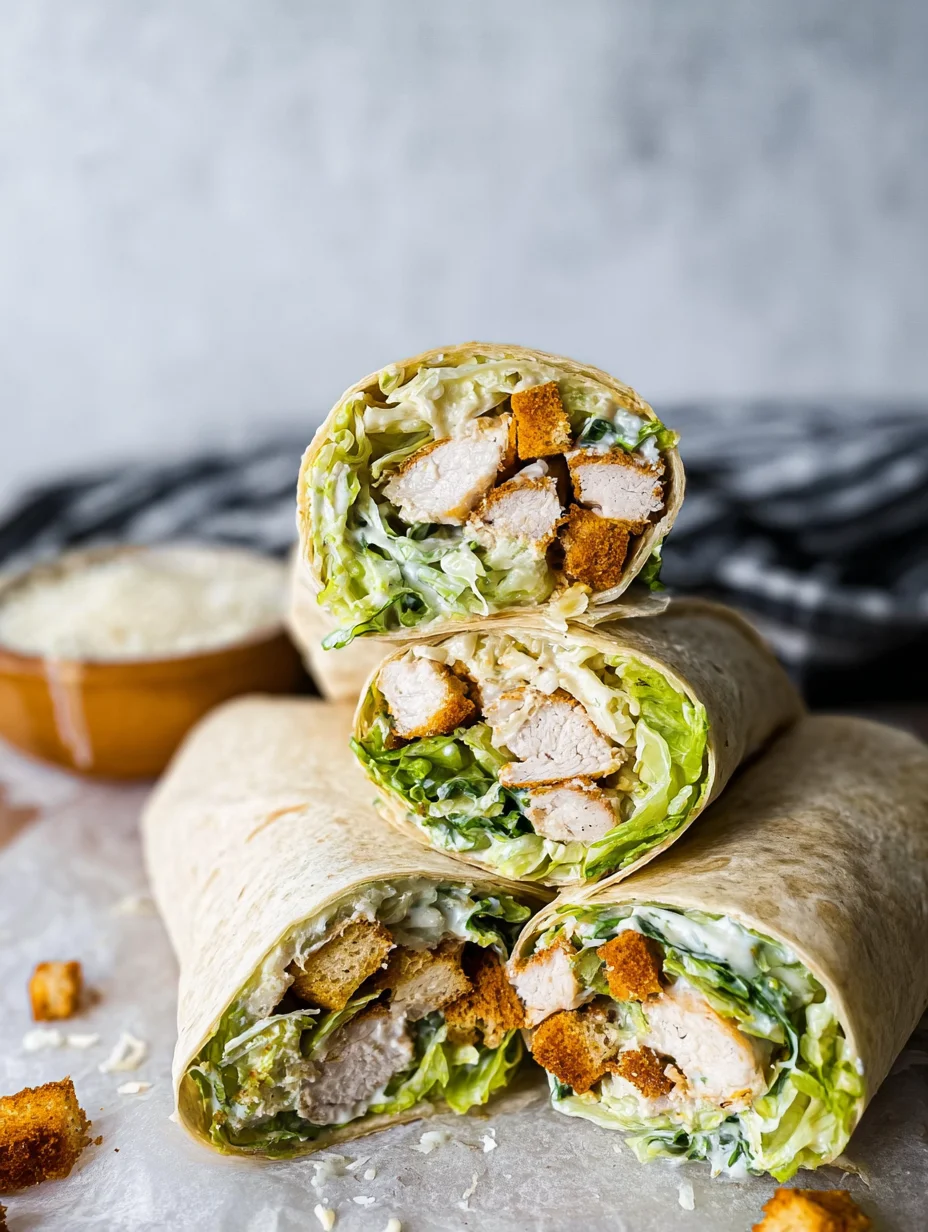 Chicken Caesar Wraps