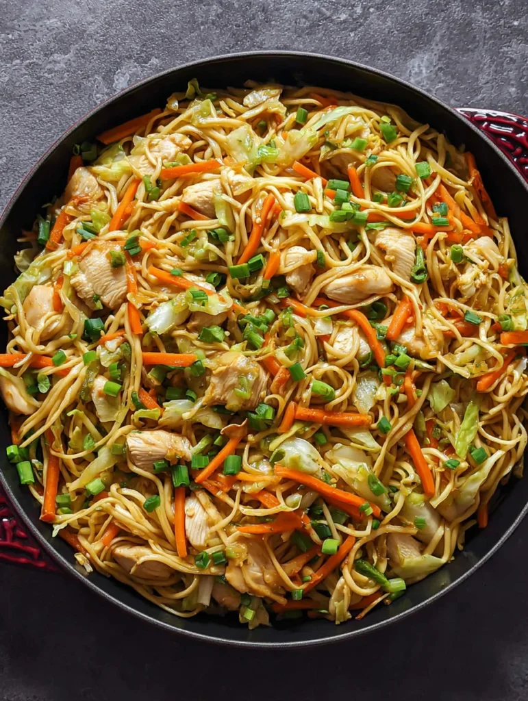 Chicken Chow Mein with the Best Chow Mein Sauce
