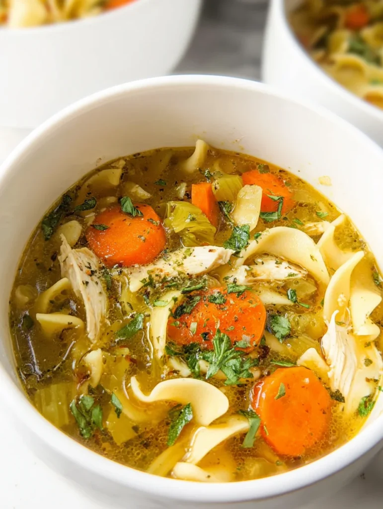 Best Chicken Noodle Soup with Egg Noodles
