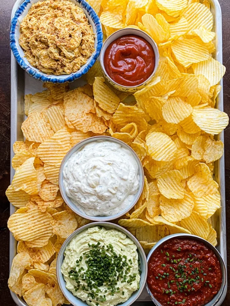 Chips and dip platter