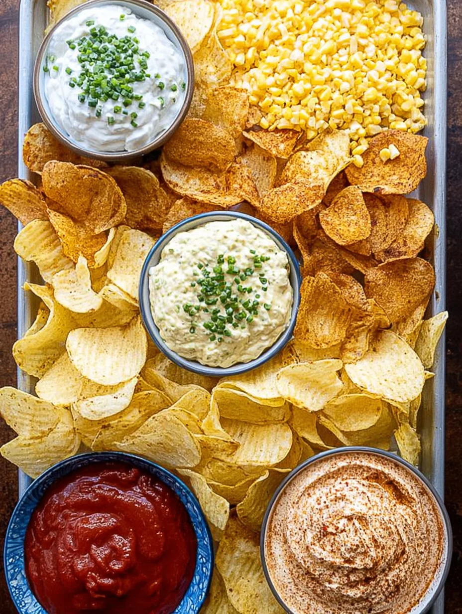 Chips and dip platter