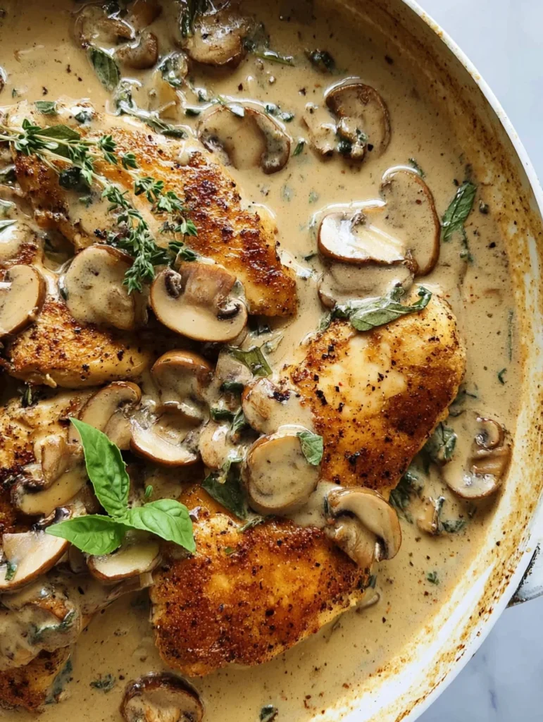Creamy Mushroom Chicken Recipe