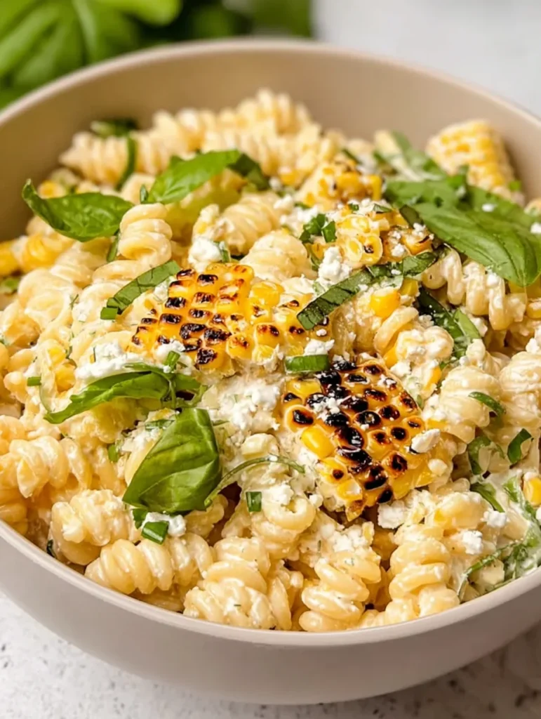 Creamy Street Corn Pasta Salad