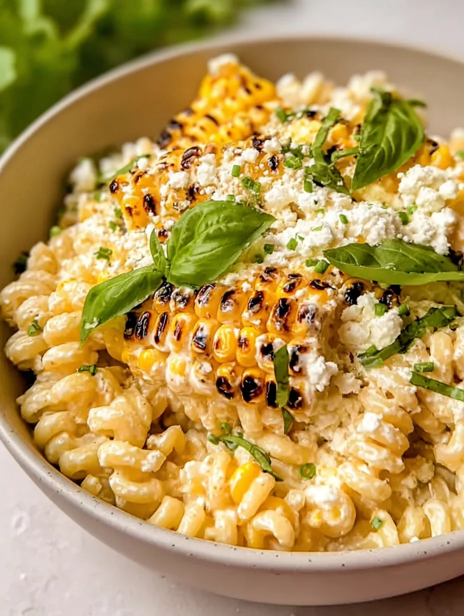 Creamy Street Corn Pasta Salad