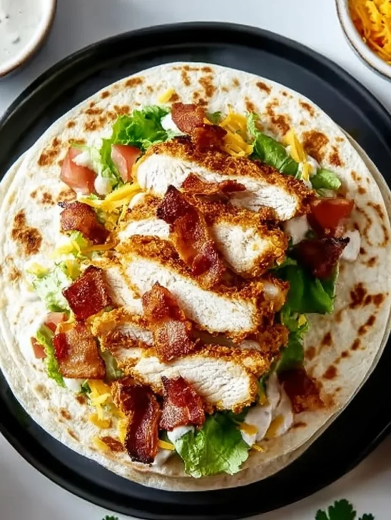 Crispy Chicken Bacon Ranch Wrap