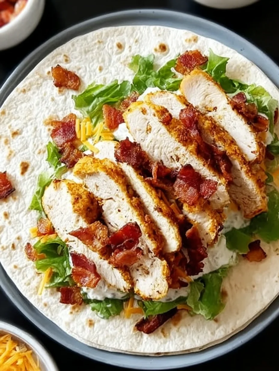 Crispy Chicken Bacon Ranch Wrap