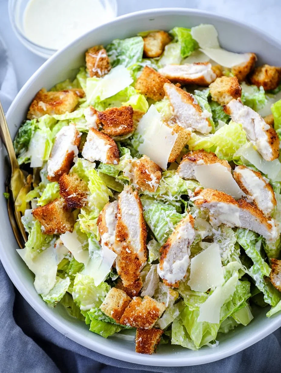 Crispy Chicken Caesar Salad