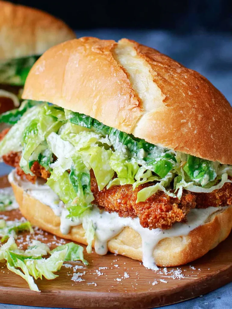Crispy Chicken Caesar Sandwich