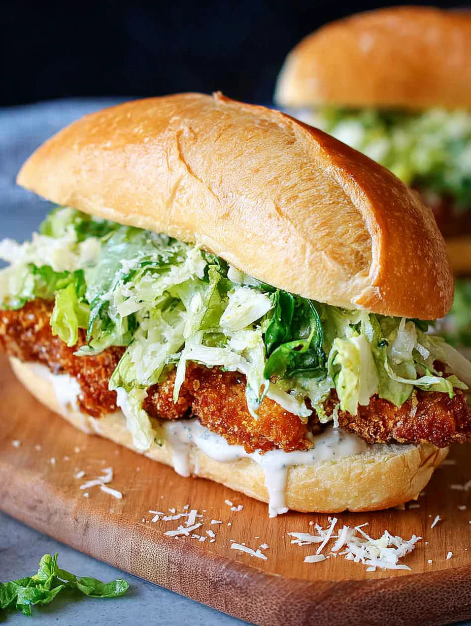 Crispy Chicken Caesar Sandwich