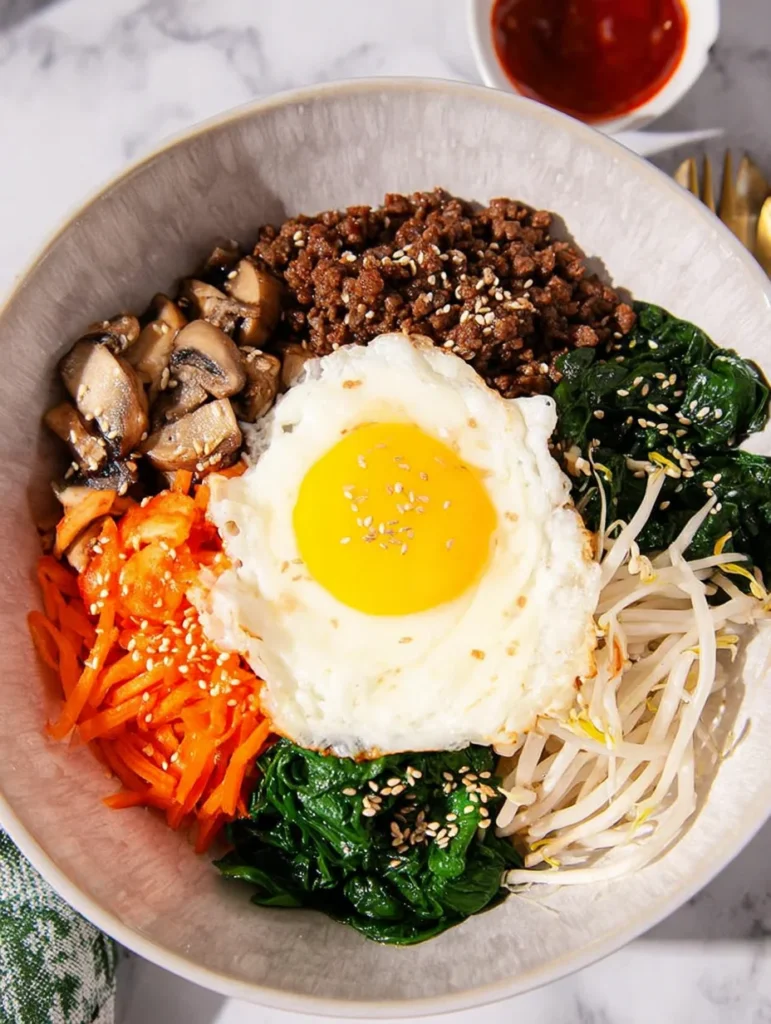 Easy Bibimbap (Korean Mixed Rice Bowl)