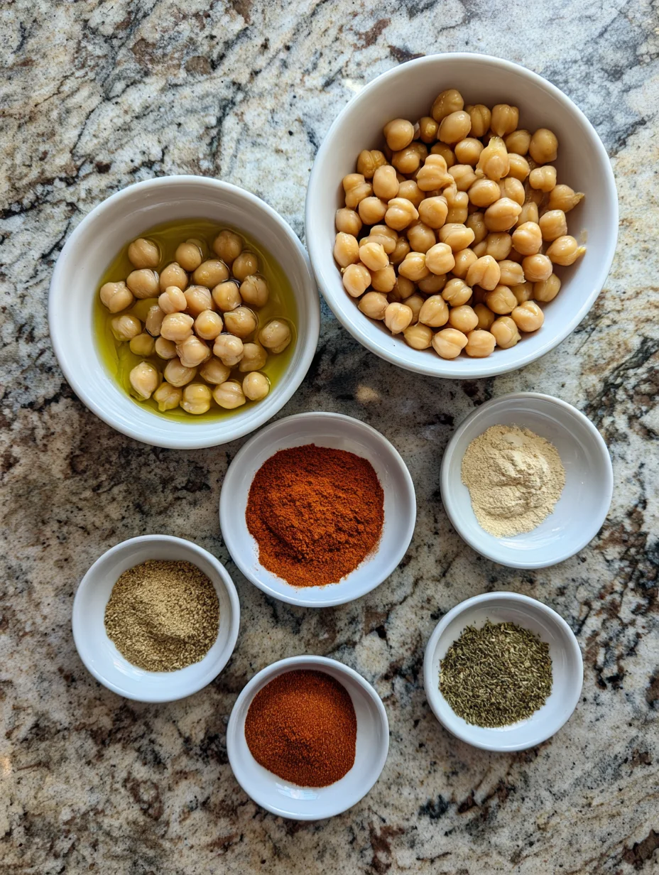 Easy Crispy Oven Roasted Chickpeas