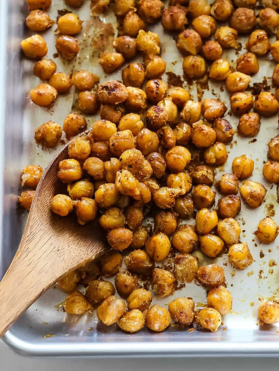 Easy Crispy Oven Roasted Chickpeas
