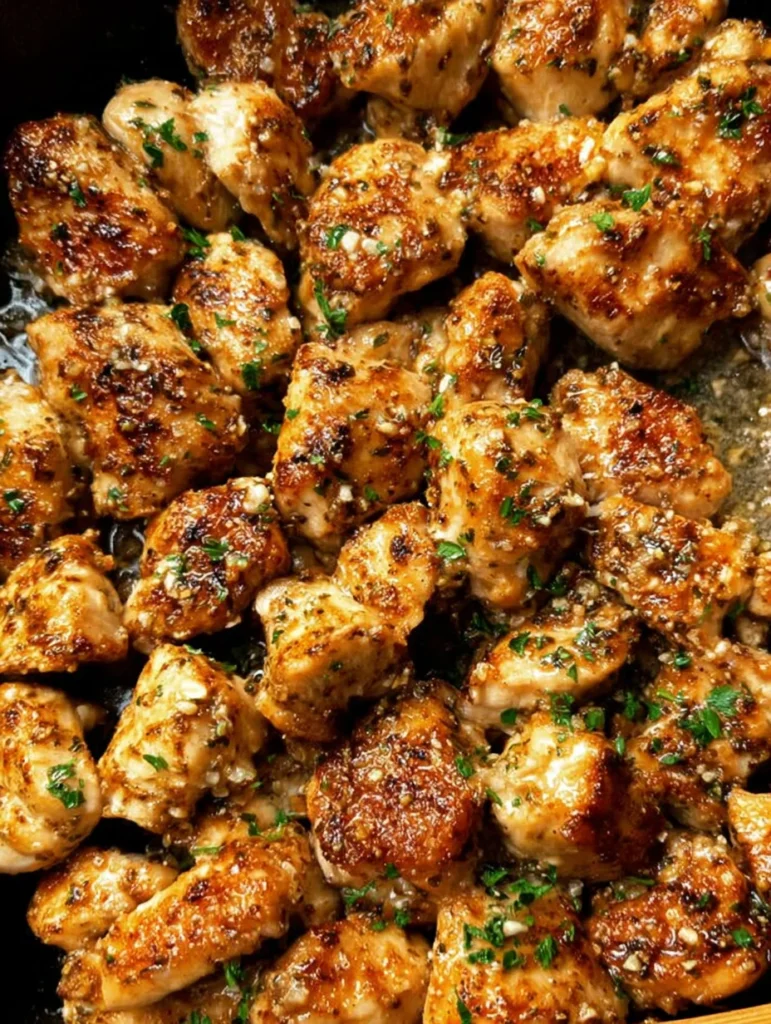 15-Minute Garlic Butter Chicken Bites: Easy One-Pan Recipe