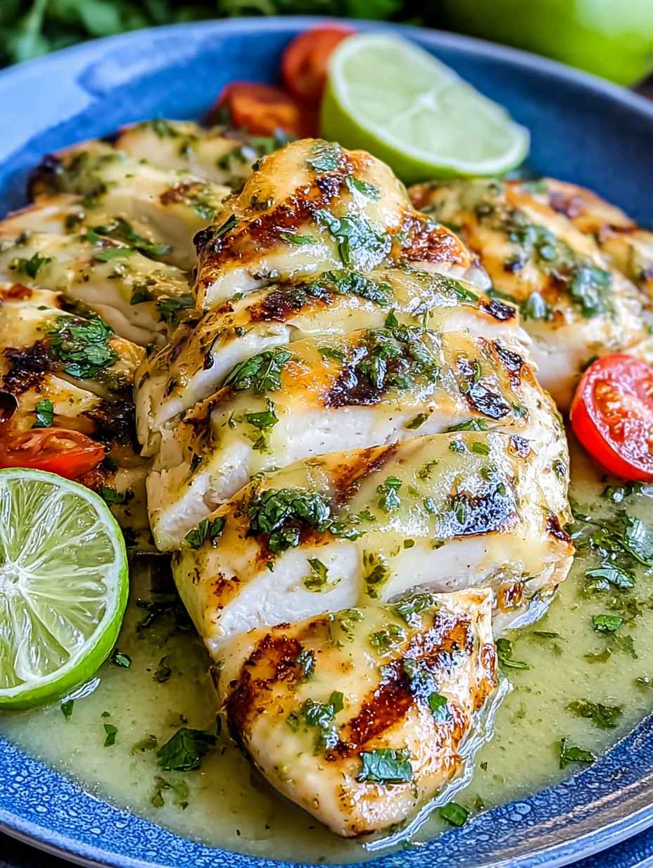 Grilled Salsa Verde Pepper Jack Chicken