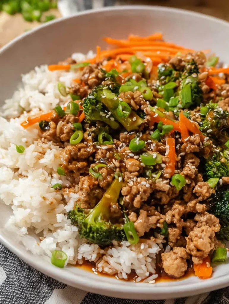 Ground Turkey Teriyaki Stir Fry