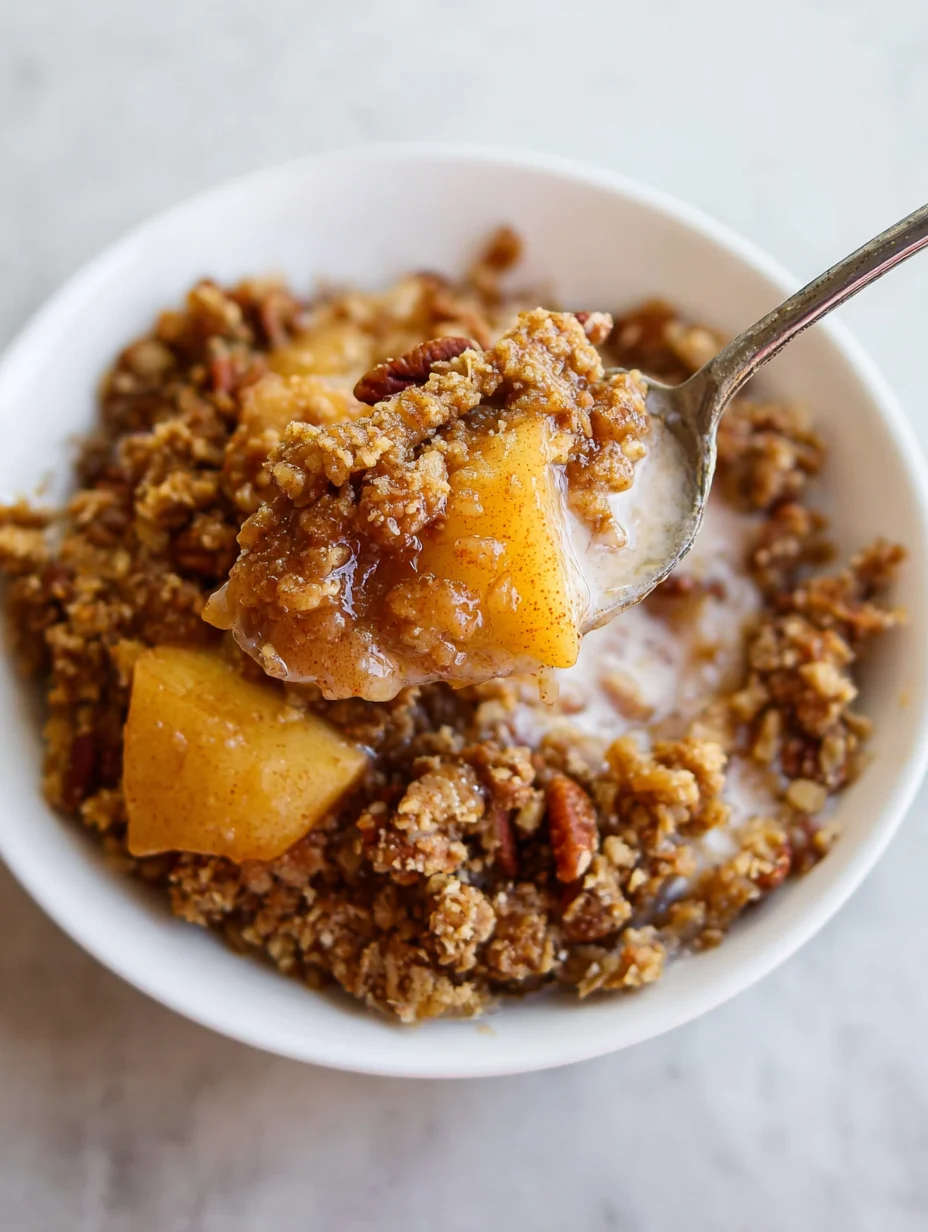 Healthy Breakfast Apple Crumble