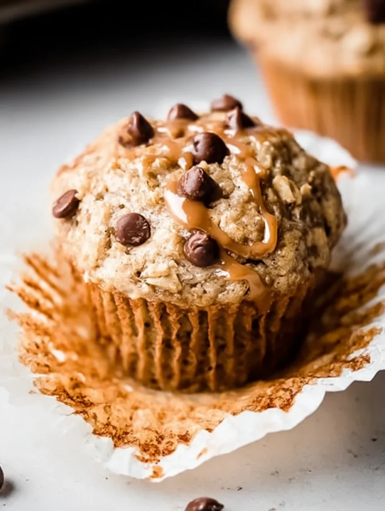Healthy Peanut Butter Banana Muffins