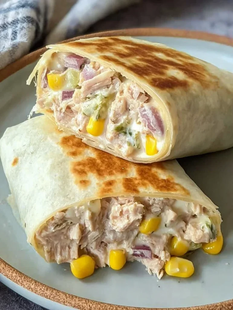 Healthy Tuna Melt Wrap Recipe, Easy 10 Minute Lunch