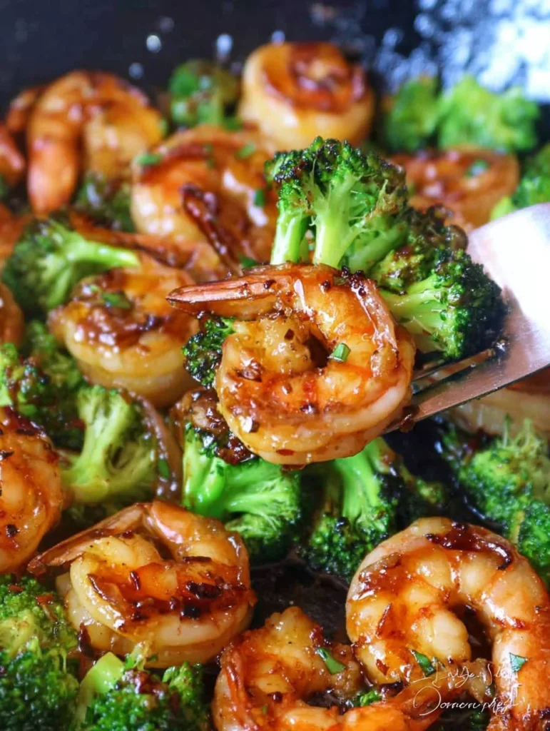 Honey Garlic Butter Shrimp and Broccoli