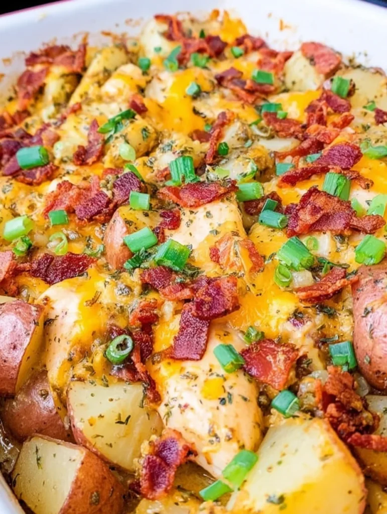 Loaded Chicken and Potato Casserole