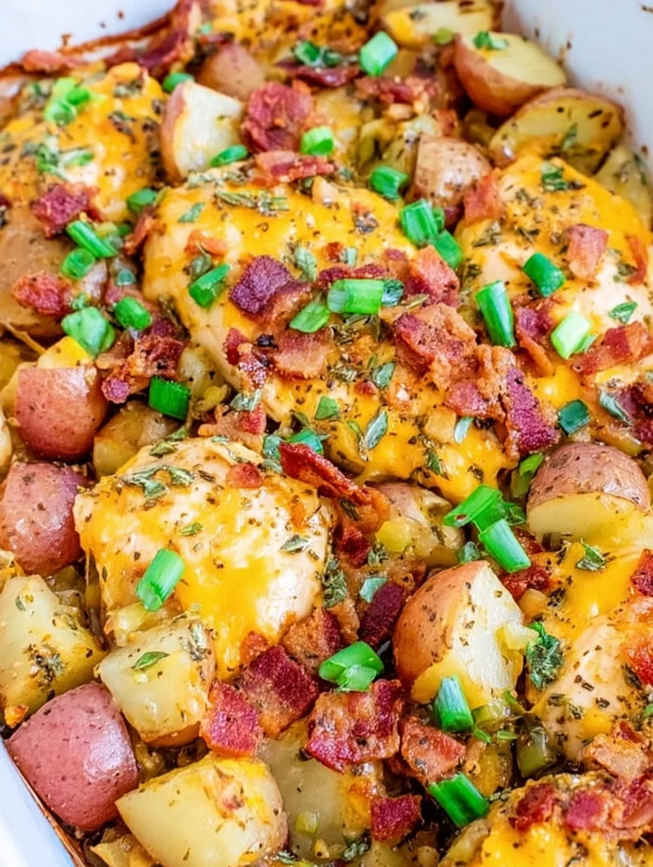 Loaded Chicken and Potato Casserole