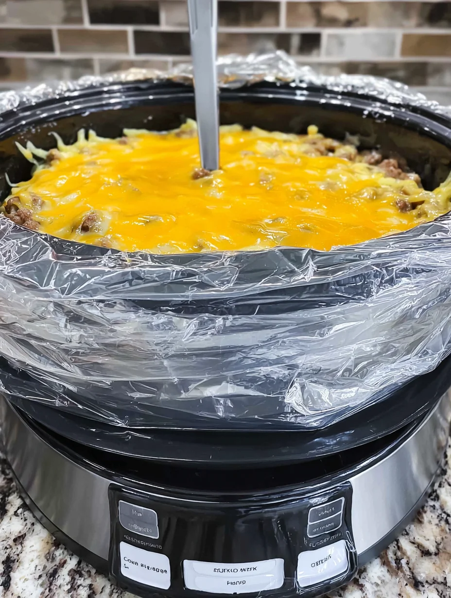 Overnight Slow Cooker Breakfast Casserole