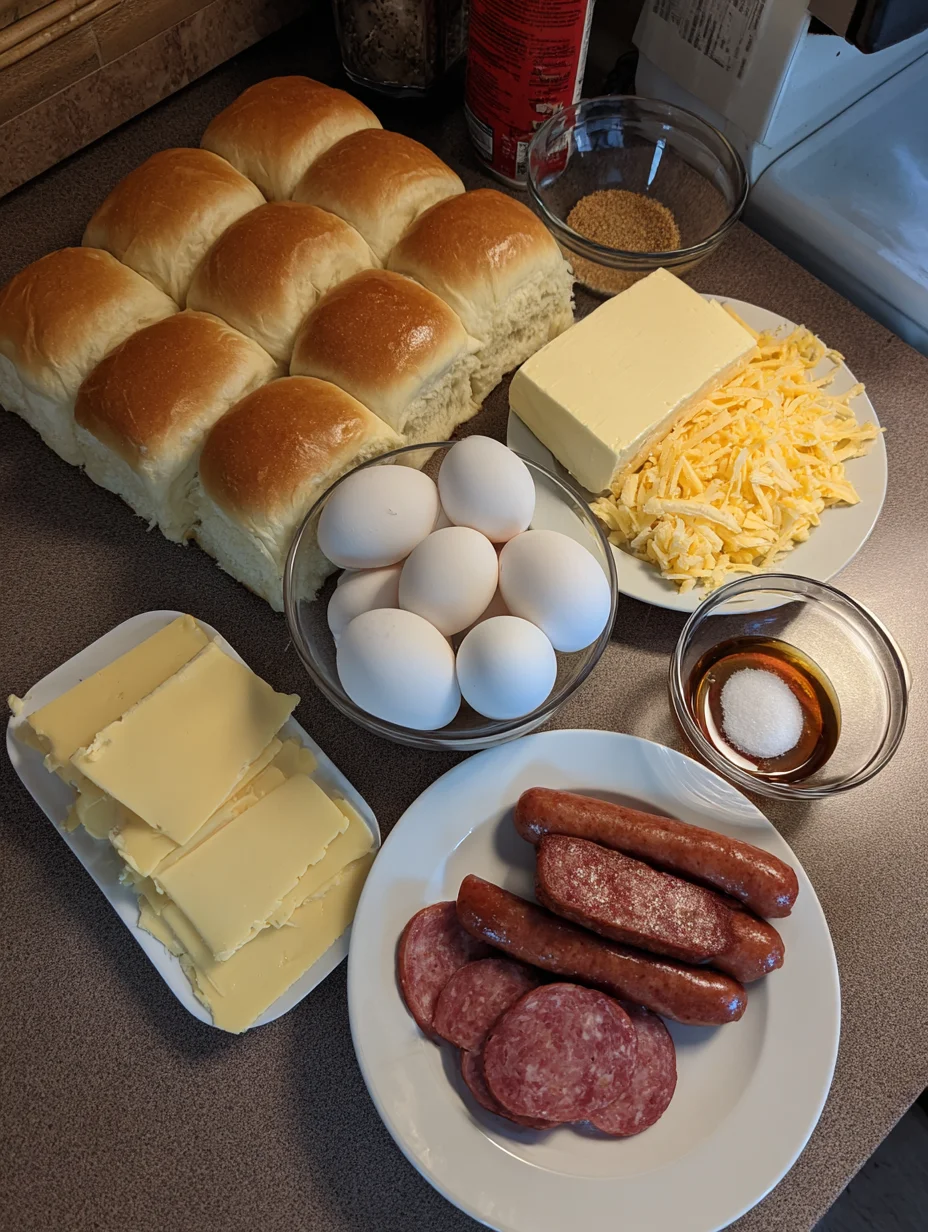 Sausage Egg and Cheese Breakfast Sliders