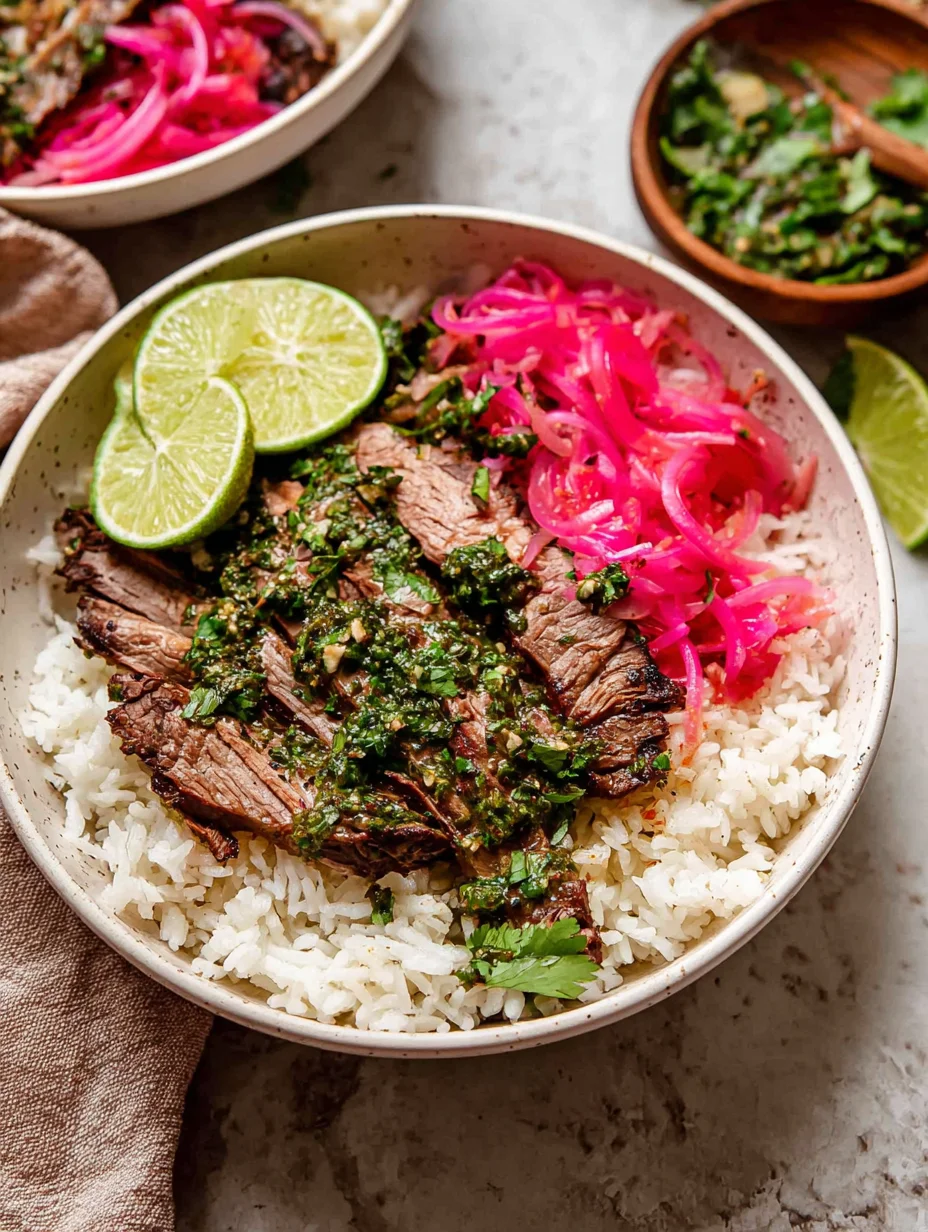 Skirt Steak Rice Bowls
