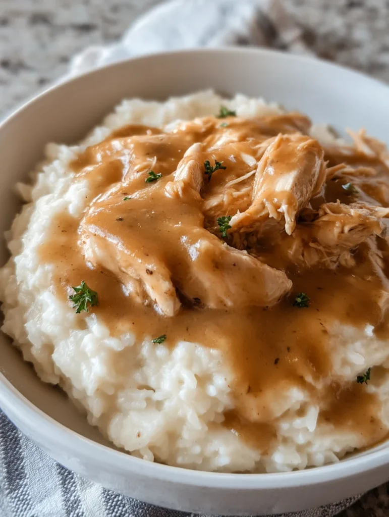 Slow Cooker Chicken and Gravy