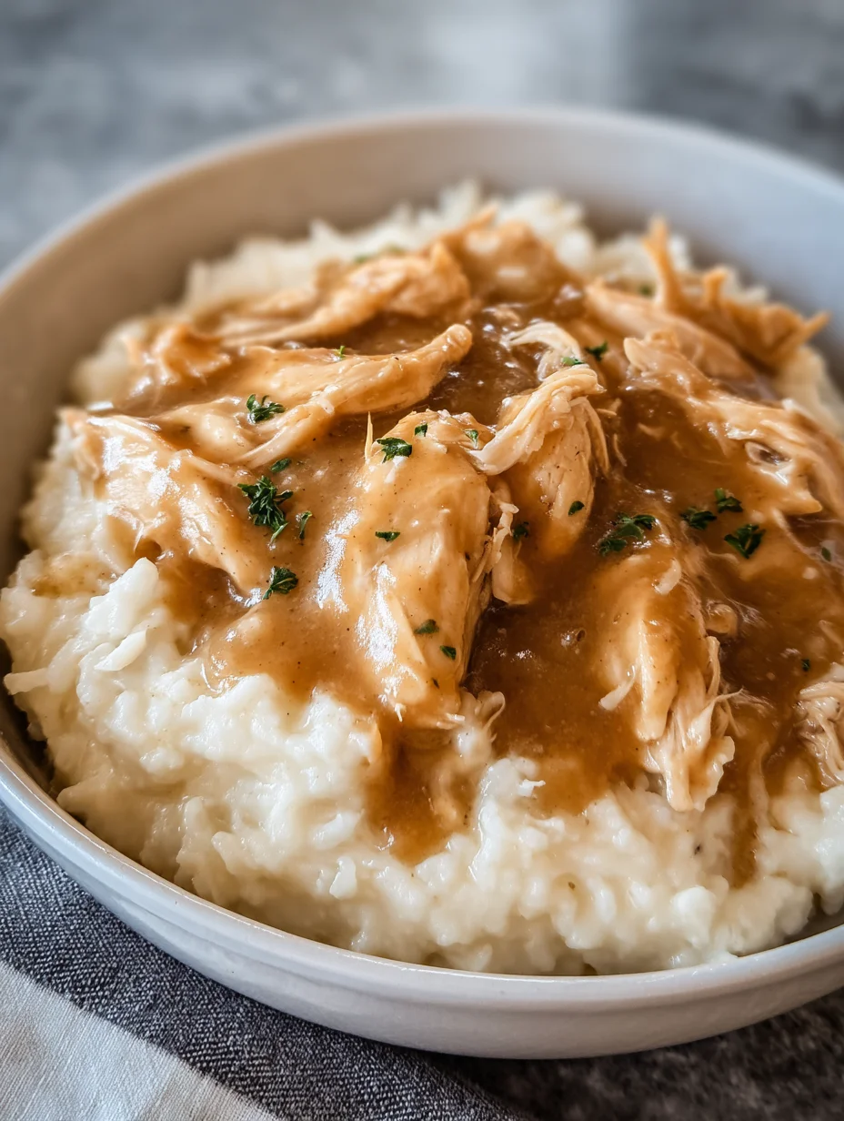Slow Cooker Chicken and Gravy