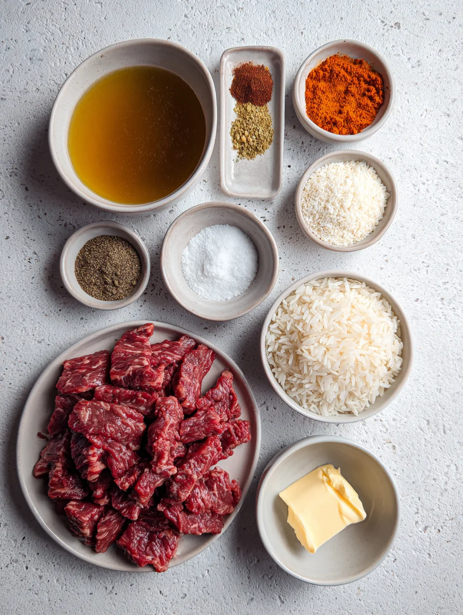 Steak Queso Rice
