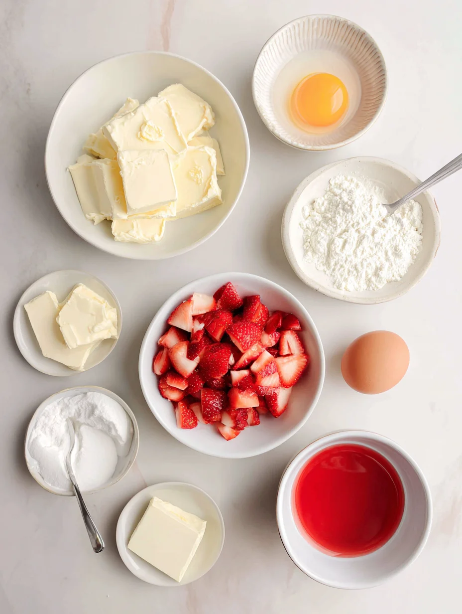 Strawberry Cream Cheese Heart Danishes