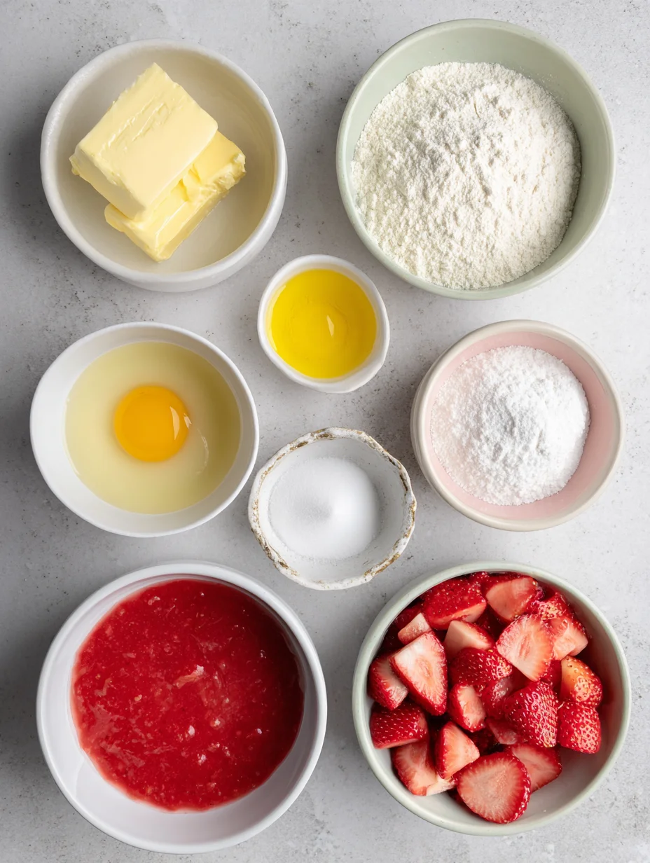 Strawberry Lemon Blondies