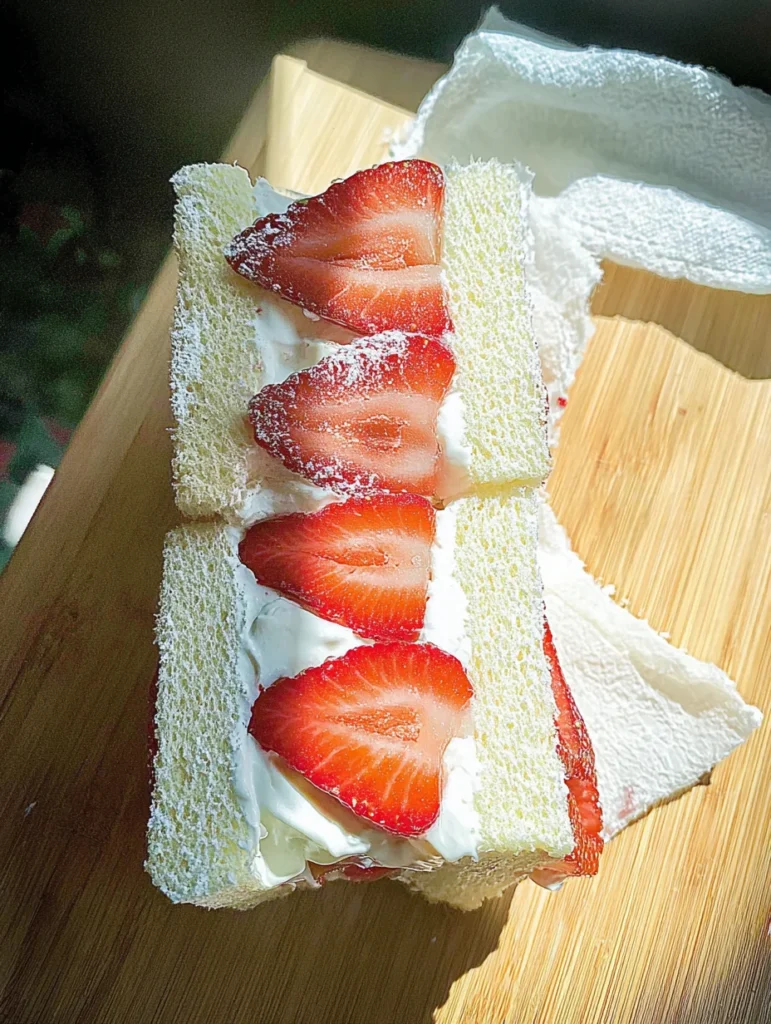 Strawberry Sando (Japanese Fruit Sandwich)