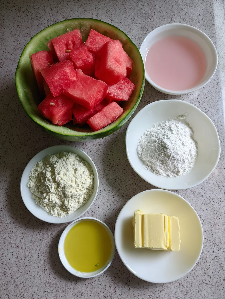 Watermelon Mochi