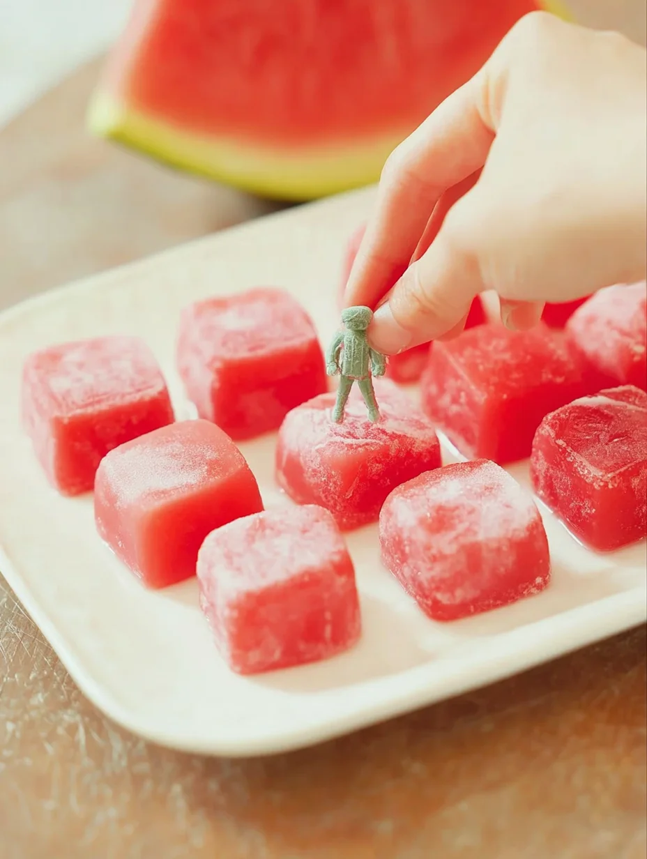 Watermelon Mochi
