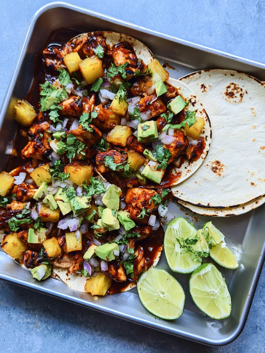 Chicken Pineapple Tacos