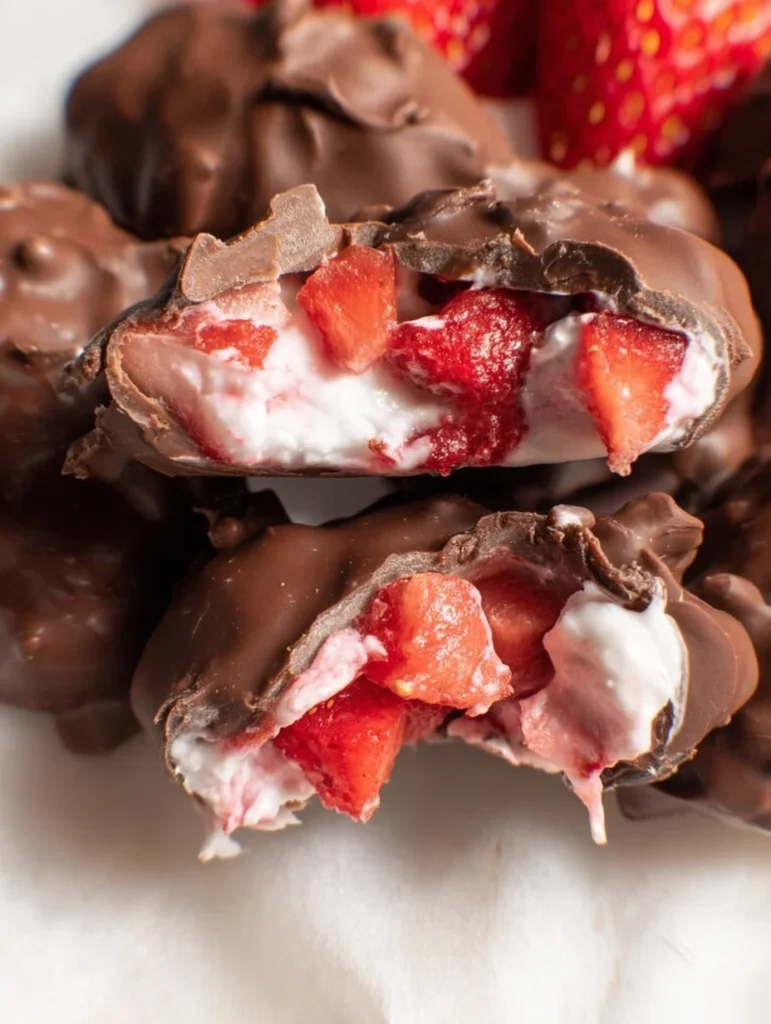 Chocolate Strawberry Yogurt Clusters (Viral Recipe!)